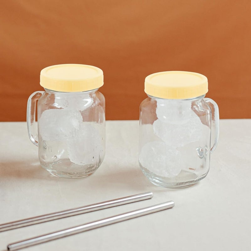 LIFKOME 10pcs Wide Mouth Jar Lids Sealed Bottle Covers Anti-leak Large Mouth Mason Jar Caps 86mm Yellow for Food Storage and Canning - Image 5