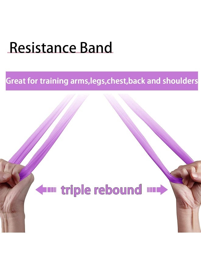PROIRON 2 in 1 Resistance Bands Set - Includes Resistance Loop Bands, Physical Therapy Bands for Home Fitness, Stretching, Strength Training, Physical Therapy, Elastic Workout Bands for Whole Body - Image 4