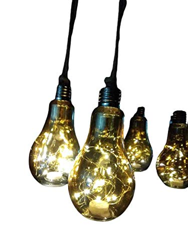 Prisma Collections Prisma Collections Bulb Bottles with Thread Light for Home BedroomIndoor Outdoor Set of 2  - Image 1