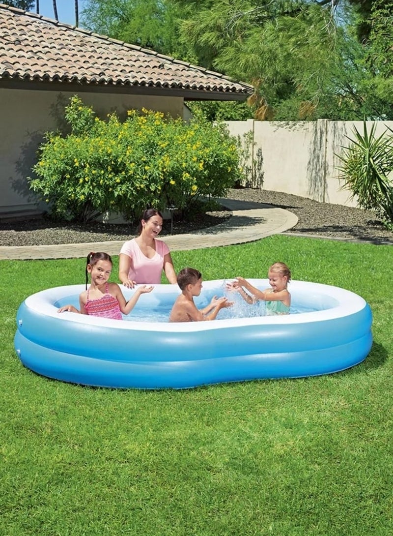 Bestway Family swimming pool, oval in shape, large size 2.62m x 1.57m x 46cm - Image 3