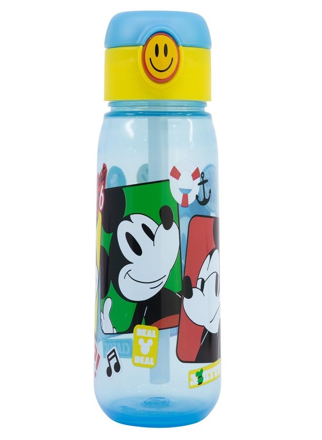 Gluman Water Bottle for Kids | Kids Cartoon School Water Bottle, 510 ml BPA Free | Disney Sippy Water Bottle for Kids with Flip-Top Closure | Picnic Bottle | Food Grade | Leakproof (Disney Mickey) - Image 1