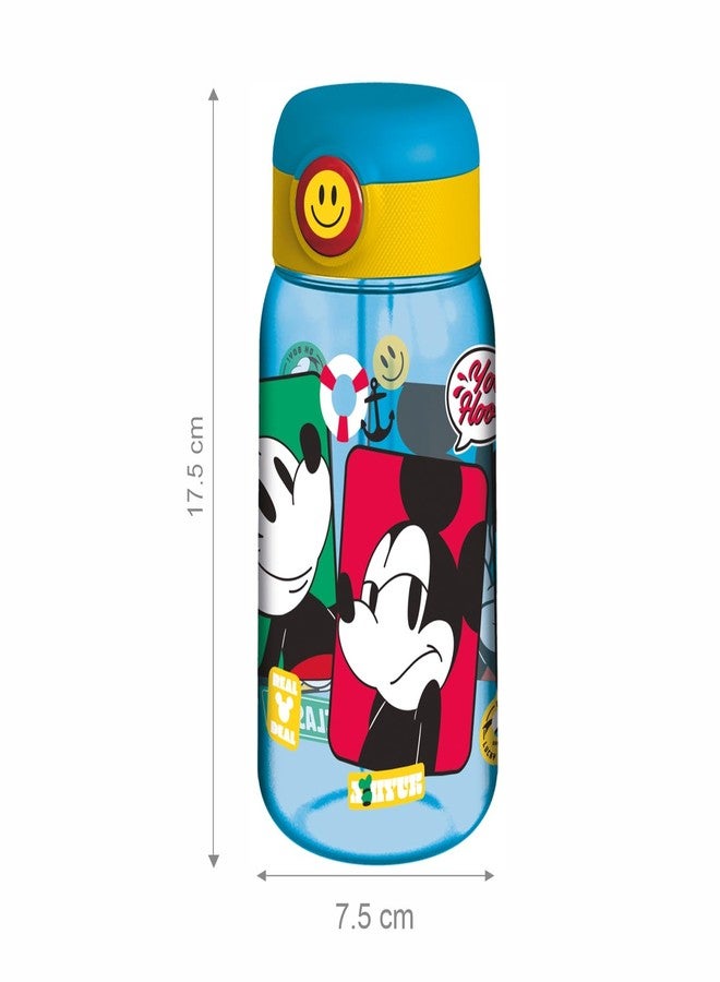 Gluman Water Bottle for Kids | Kids Cartoon School Water Bottle, 510 ml BPA Free | Disney Sippy Water Bottle for Kids with Flip-Top Closure | Picnic Bottle | Food Grade | Leakproof (Disney Mickey) - Image 4