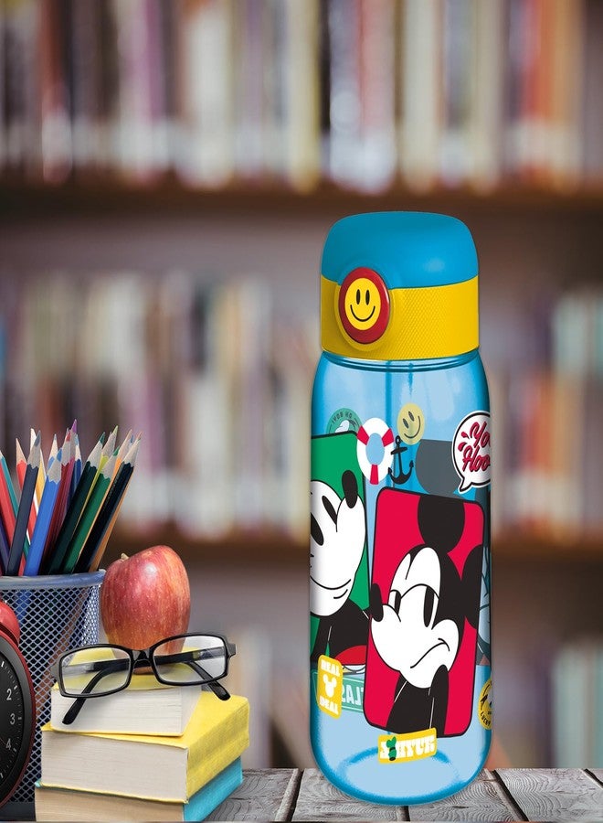 Gluman Water Bottle for Kids | Kids Cartoon School Water Bottle, 510 ml BPA Free | Disney Sippy Water Bottle for Kids with Flip-Top Closure | Picnic Bottle | Food Grade | Leakproof (Disney Mickey) - Image 5