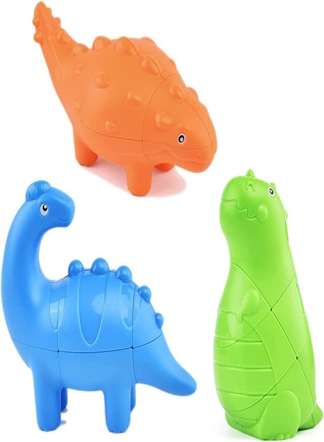 Kiditos 3D Dinosaur Magic Cube Puzzle (Set of 3 Dino) Dinosaur Magic Cube Puzzle Set, Challenging and Educational Toy for Kids - Image 2