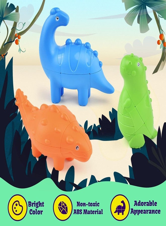 Kiditos 3D Dinosaur Magic Cube Puzzle (Set of 3 Dino) Dinosaur Magic Cube Puzzle Set, Challenging and Educational Toy for Kids - Image 4