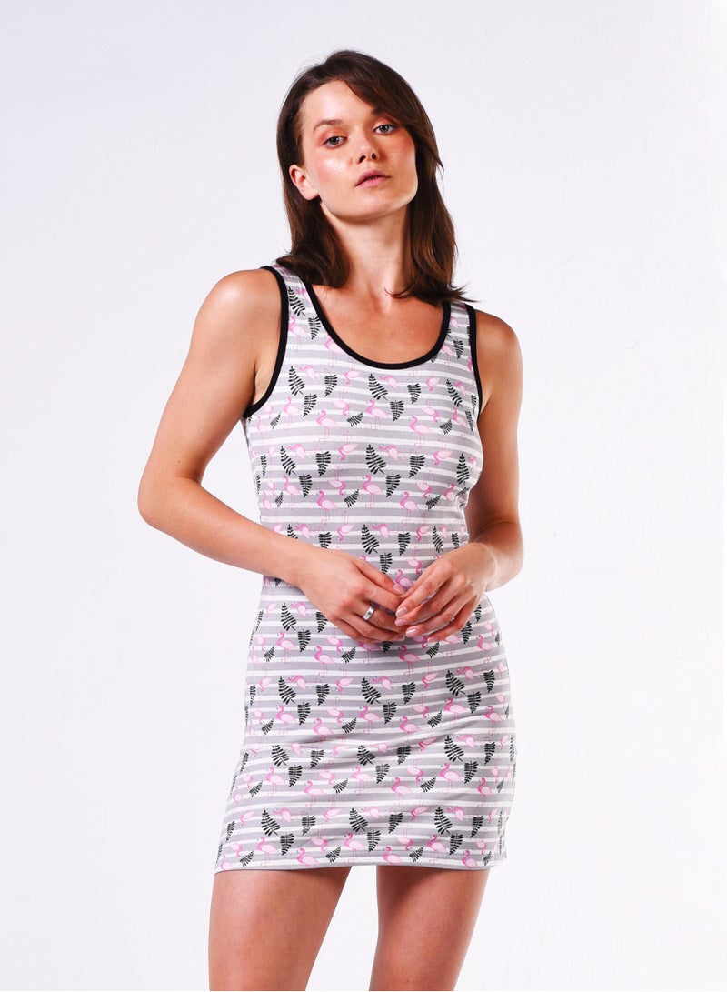 Comodo wide cut short dress Egyptian cotton 100% - Image 3