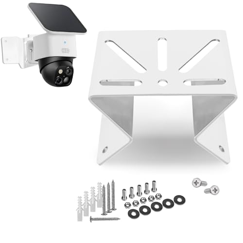 WiTi Metal Corner Mount for eufy soloCam s340, to Achieve a Wider View Range 270° on Both Sides of Exterior Wall Corner, Bracket for PTZ Camera Spray Coated Antirust for Outdoor and Indoor - Image 1