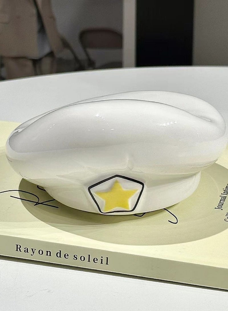 قبعة كيربي السيراميكية لشيف البحرية قبعة يابانية لطيفة على شكل رسوم متحركة هدية للفتيات ذات المظهر الجيد - Image 4