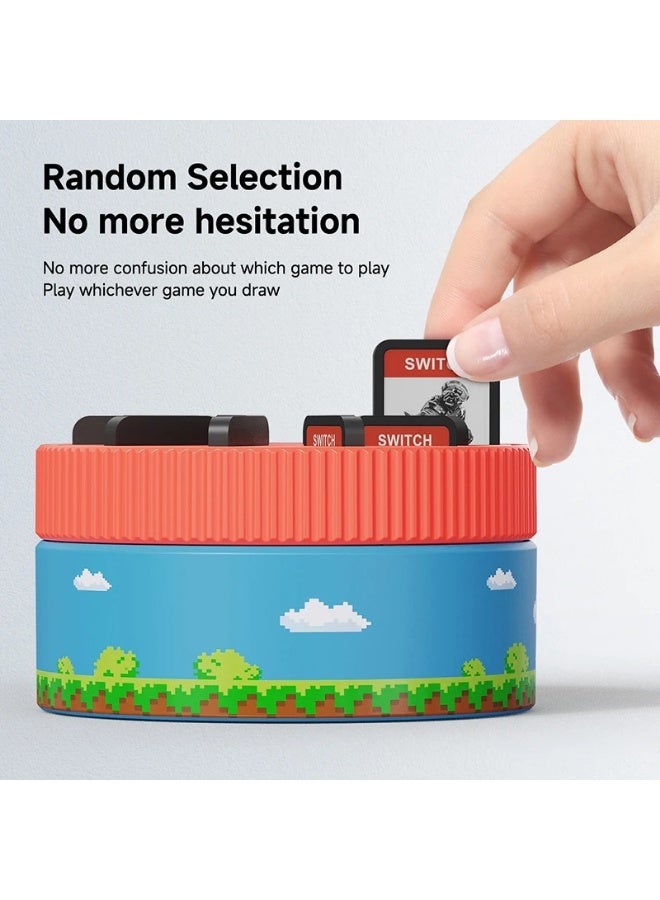 Hagibis For Switch Game Storage Case, Blue, 10 Card Slots, Rotating, Magnetic, Compatible with Nintendo Switch, PS Vita - Image 3