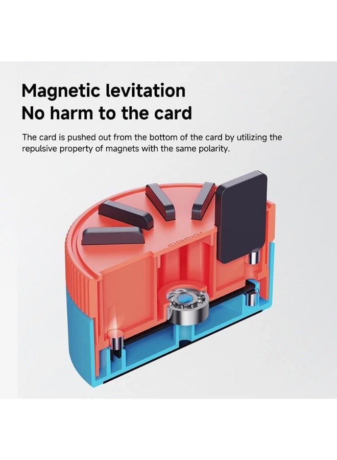 Hagibis For Switch Game Storage Case, Blue, 10 Card Slots, Rotating, Magnetic, Compatible with Nintendo Switch, PS Vita - Image 5