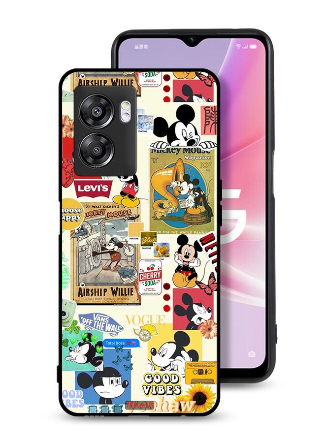 Tolwak Oppo A57 5G Protective Case Cover Chose Happy And Stickers - Image 1