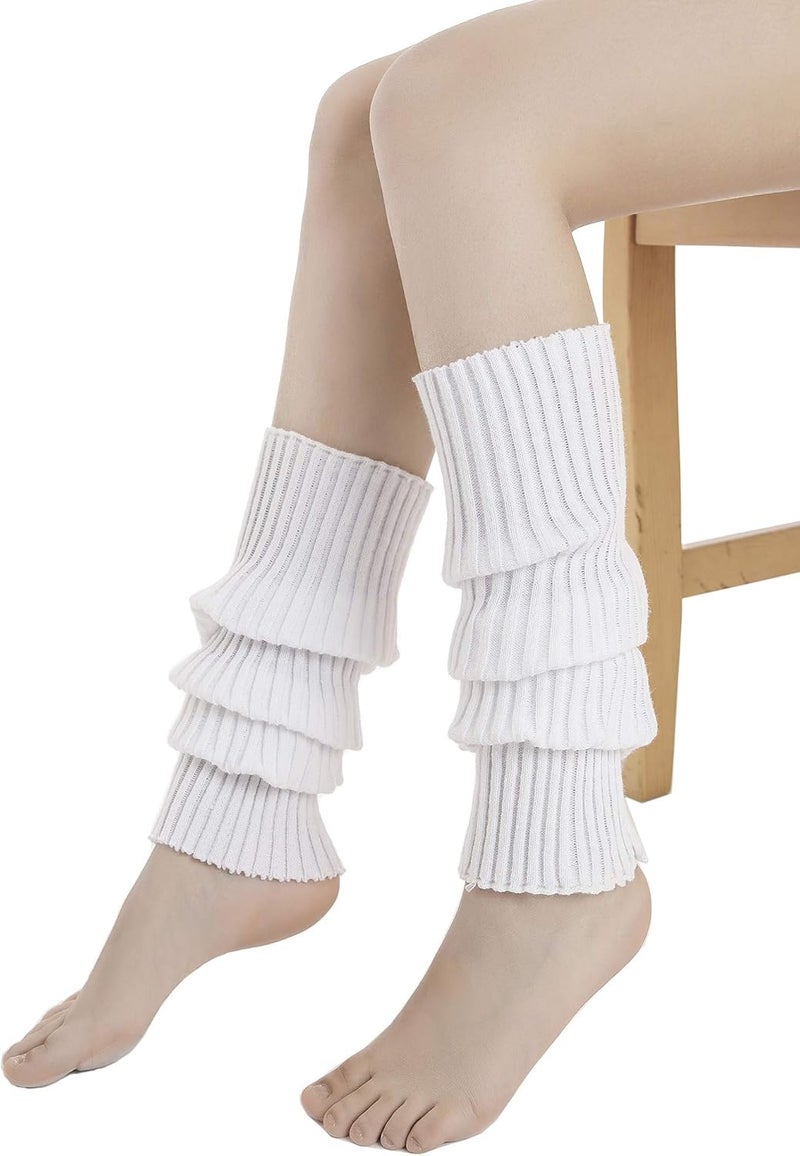 Sarfel Leg Warmers for Women 80s Ribbed Knit Leg Warmer Custume Womens Leg Warmers Sports Party Accessories - Image 5