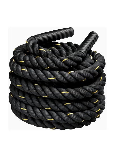 Premium Workout Battle Rope for Core Strength Training, Poly Dacron Heavy Exercise Training Rope for Improve Strength Building Muscle,12x0.04 Meter