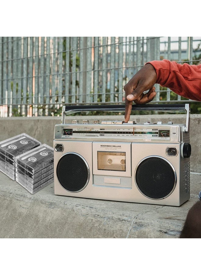 Evelots إيفيلوتس 25 عبوة من صناديق أشرطة الكاسيت - تخزين بلاستيكي شفاف - صوتي - بدون خدوش/أوساخ - Image 1