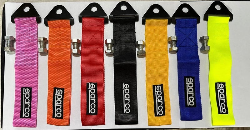 AUTO MT SPARCO CAR Truck Tow Belt Strap Universal Front Rear Tow Strap Tow Hook Towing Belt (Nylon, 1000 kg Pull Capacity) (Blue-SPARCO Tow Belt) - Image 4
