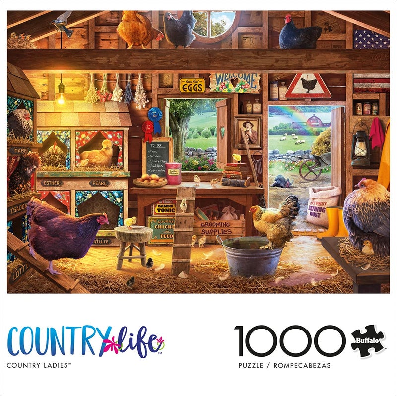 Buffalo Games - David Stevenson - Country Ladies - 1000 Piece Jigsaw Puzzle for Adults -Challenging Puzzle Perfect for Game Nights - Finished Size is 26.75 x 19.75 - Image 2