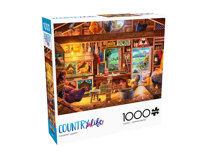 Buffalo Games - David Stevenson - Country Ladies - 1000 Piece Jigsaw Puzzle for Adults -Challenging Puzzle Perfect for Game Nights - Finished Size is 26.75 x 19.75 - Image 1