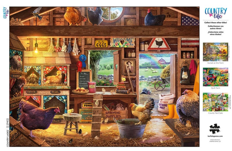 Buffalo Games - David Stevenson - Country Ladies - 1000 Piece Jigsaw Puzzle for Adults -Challenging Puzzle Perfect for Game Nights - Finished Size is 26.75 x 19.75 - Image 5