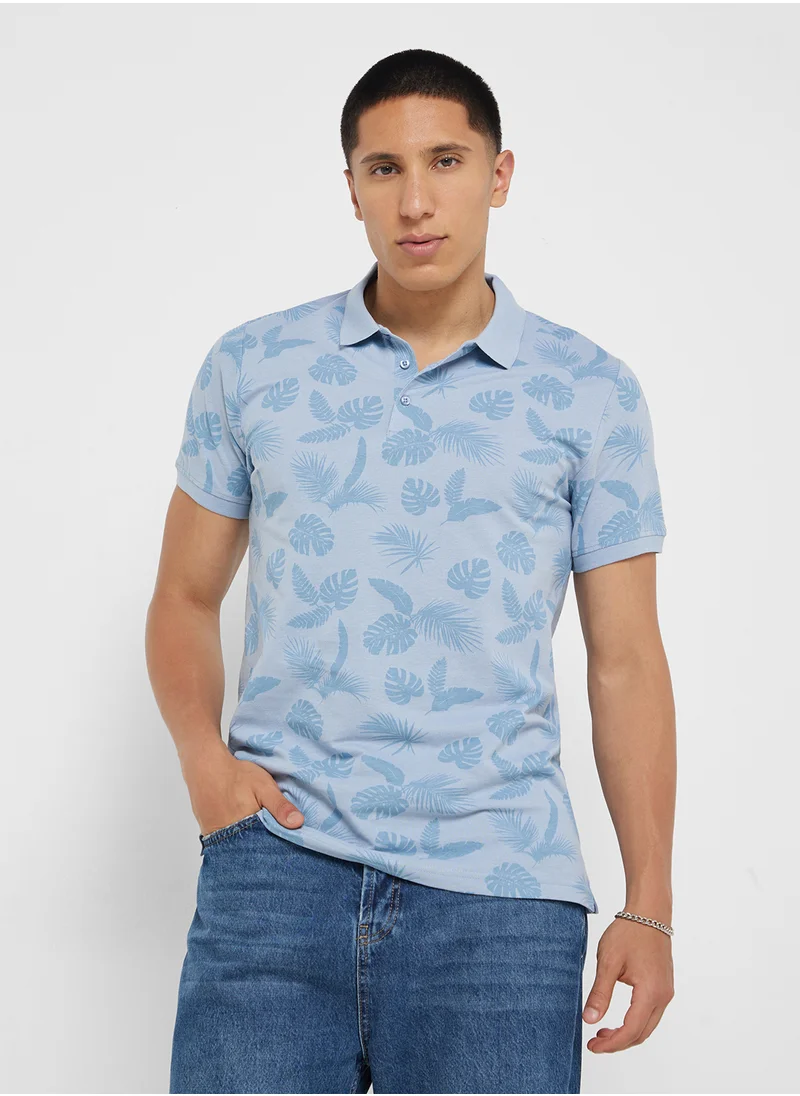 برايف سول Printed Polo Shirt