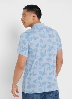 BRAVE SOUL Printed Polo Shirt  - Image 2
