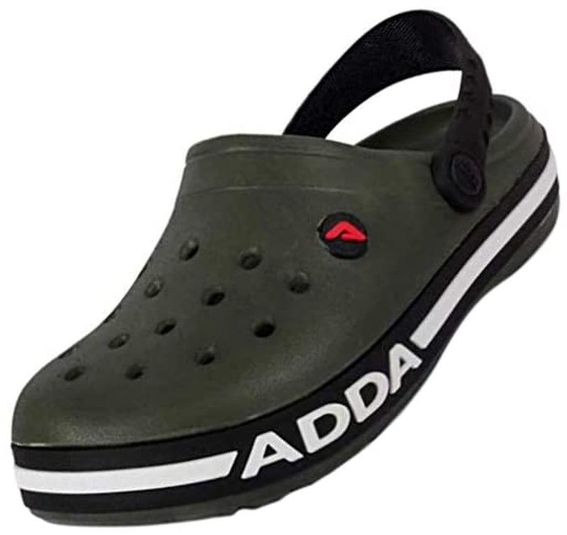 ADDA (LABEL) Men's OLIVE/BLACK Clogs - 9 UK - Image 1