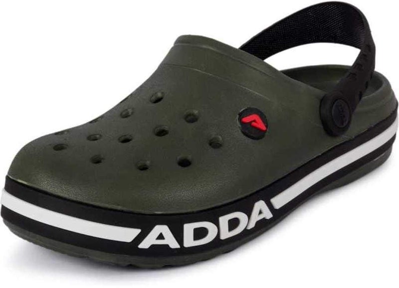 ADDA (LABEL) Men's OLIVE/BLACK Clogs - 9 UK - Image 3