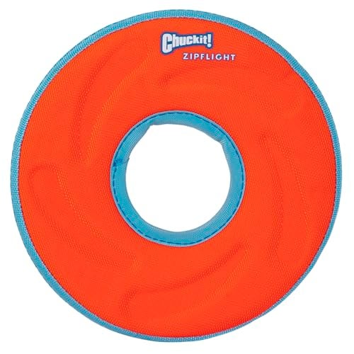 Chuckit Zipflight Flying Disc Dog Toy Small 6 Green and light Blue - Image 1