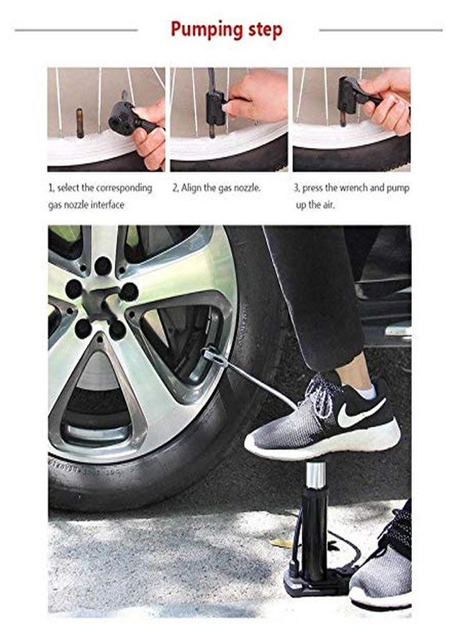 Vruta Mini Bike Bicycle Bike Cycle Mini Foot Air Pump Football Hand Ball Inflator & Bicycle Air Pump & Foot Pump - Image 5