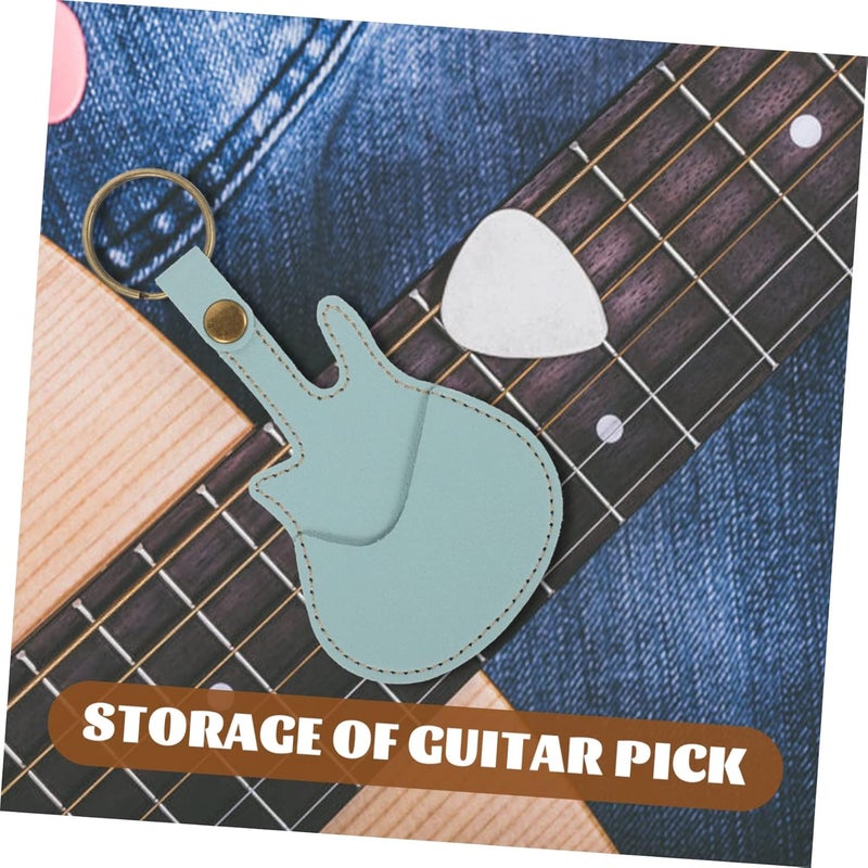 UPKOCH Guitar Pick Holder with Keychain Guitar Plectrum Storage Case for Musicians Compact Design for Easy Carrying - Image 4