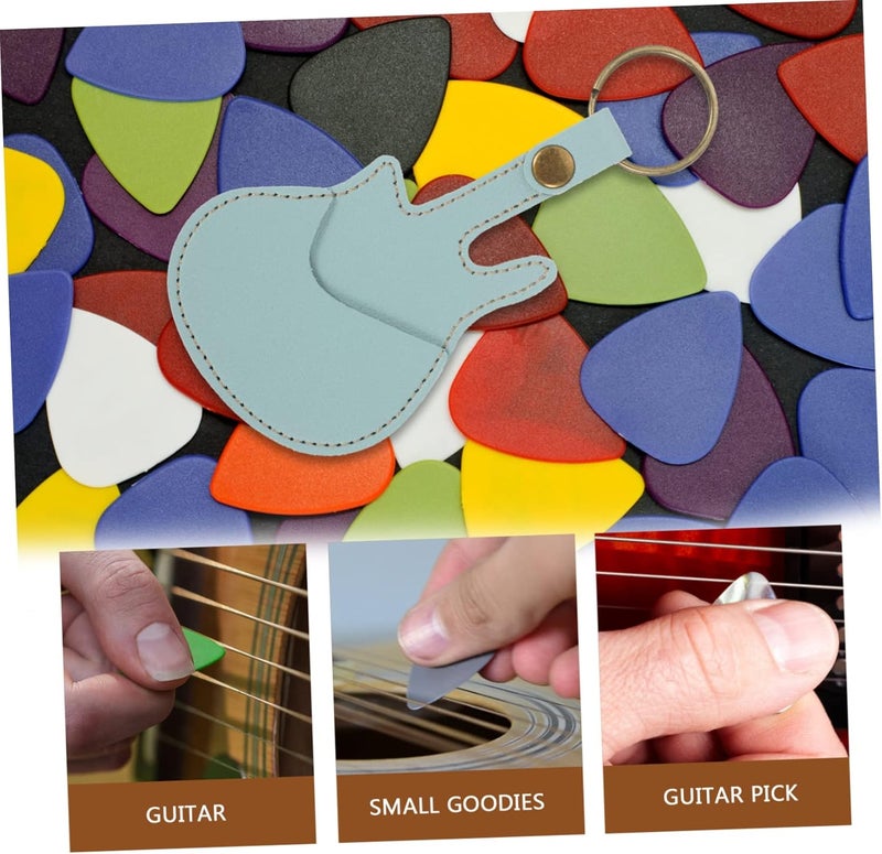 UPKOCH Guitar Pick Holder with Keychain Guitar Plectrum Storage Case for Musicians Compact Design for Easy Carrying - Image 5