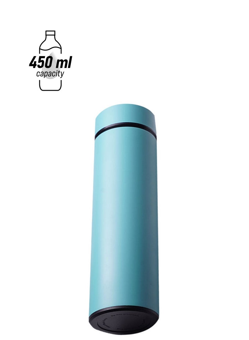 NIBEMINENT Stainless Steel Water Bottle Blue/Black 23.5 x 7.5 7.5centimeter  - Image 1
