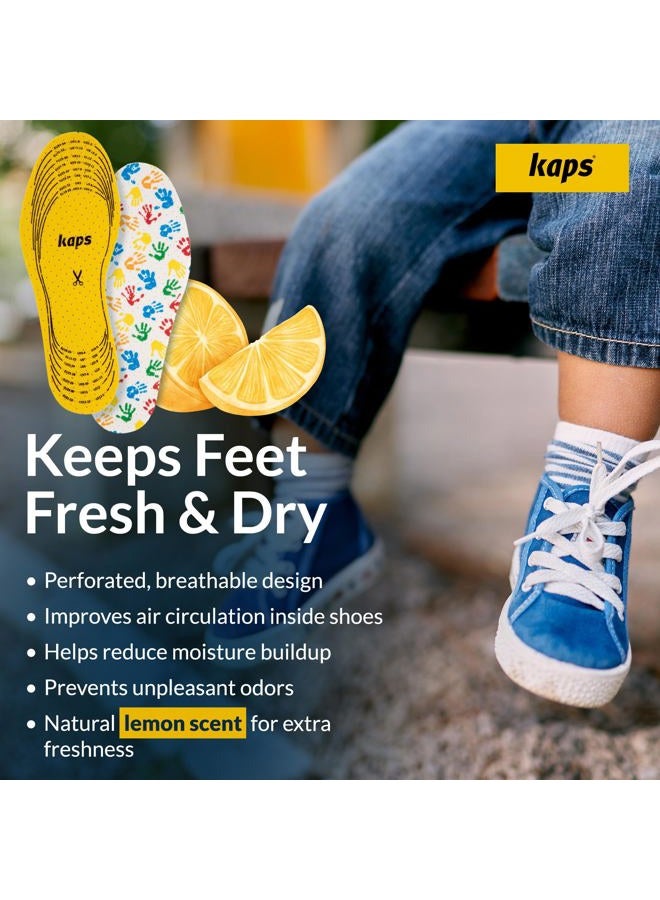 Kaps Arieto Cut to Fit Quality Shoe Insoles for Kids, Breathable Prevent Blisters Calluses and Smell Fresh - Image 3