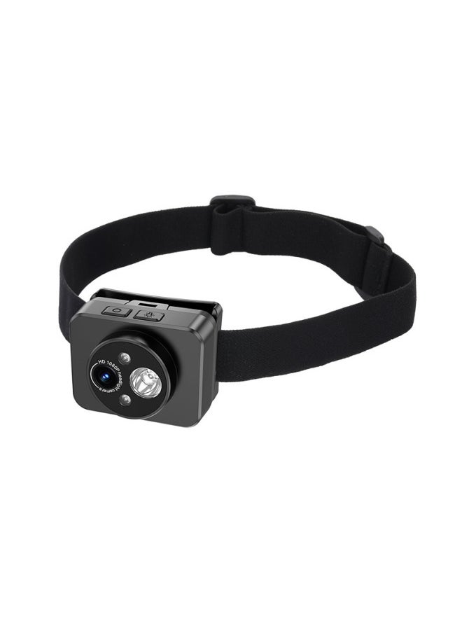 Generic - D8 High-definition Camera Head Mounted Lighting Video Record-Color:D8 Black Complete Set + 32g Memory Card - Image 1