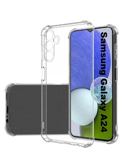 Samsung Galaxy A24 5G Clear Cover Case soft TPU Transparent Back Protective Case shock Absorbent Reinforced Corner for Samsung Galaxy A24 Clear