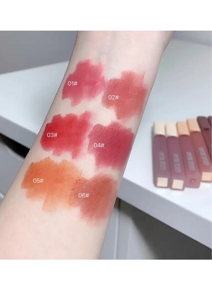 Gege bear Air Lip Velvet Matte Lip Glaze - Long-Lasting, Non-Stick, Non-Fading, Brightening Makeup Liquid Lipstick for All Skin Types - Perfect Valentines Day Gift for Her #5 - Image 5