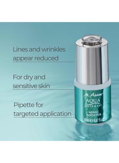 أم. أسام مصل Aqua Intense Mimic Booster (0.67 أونصة سائلة) - مرطب للوجه بحمض الهيالورونيك وببتيد عالي التقنية لتنعيم خطوط التعبير المستهدفة، خالٍ من العطور ونباتي  - Image 2