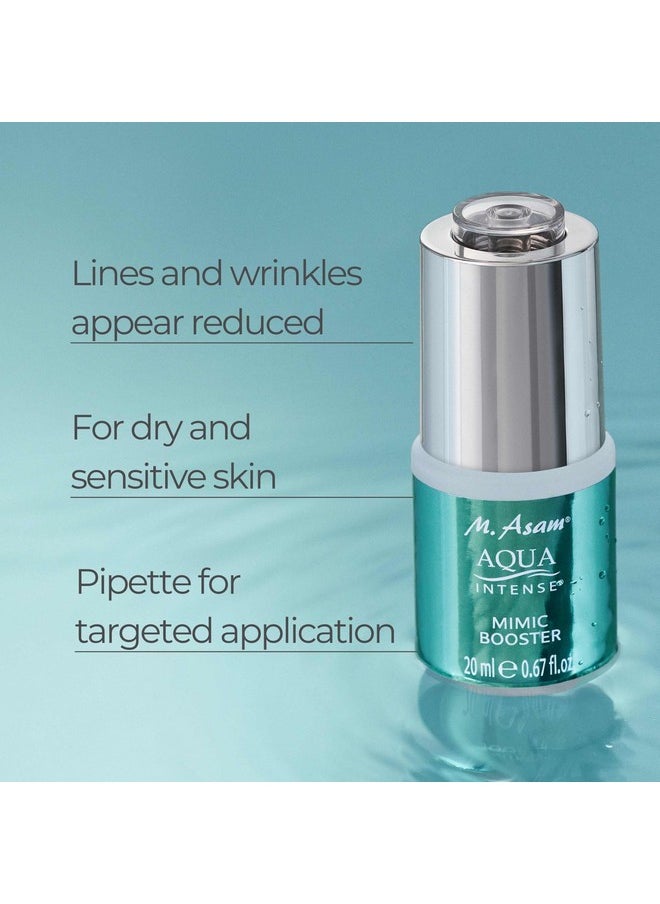 أم. أسام مصل Aqua Intense Mimic Booster (0.67 أونصة سائلة) - مرطب للوجه بحمض الهيالورونيك وببتيد عالي التقنية لتنعيم خطوط التعبير المستهدفة، خالٍ من العطور ونباتي  - Image 2