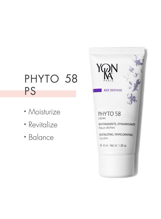 Yonka Yonka Phyto 58 Ps Night Cream (50Ml) Antiaging Vitamin E Face Moisturizer For Dry Skin Antiwrinkle Night Treatment To Reduce Pores And Revitalize Skin - Image 2