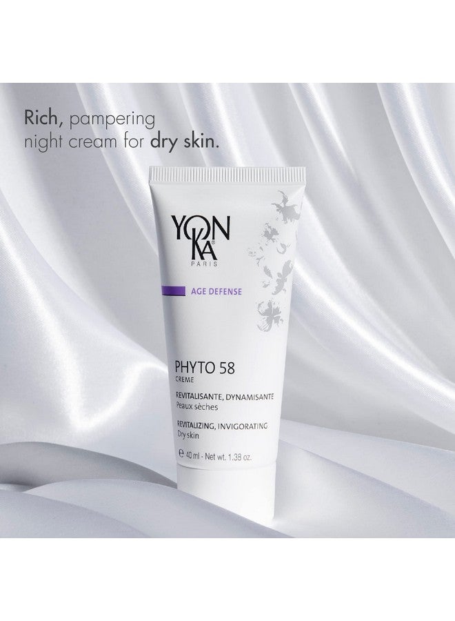 Yonka Yonka Phyto 58 Ps Night Cream (50Ml) Antiaging Vitamin E Face Moisturizer For Dry Skin Antiwrinkle Night Treatment To Reduce Pores And Revitalize Skin - Image 3