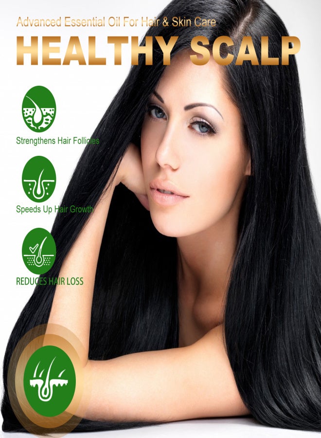 إيلهو زيت إكليل الجبل العطري من إيلهو، 60 مل، للعناية بالشعر، نقي وطبيعي، يقوي بصيلات الشعر، يسرع نمو الشعر، يقلل تساقط الشعر، مع فرشاة الرموش وفرشاة تحديد العيون. - Image 4