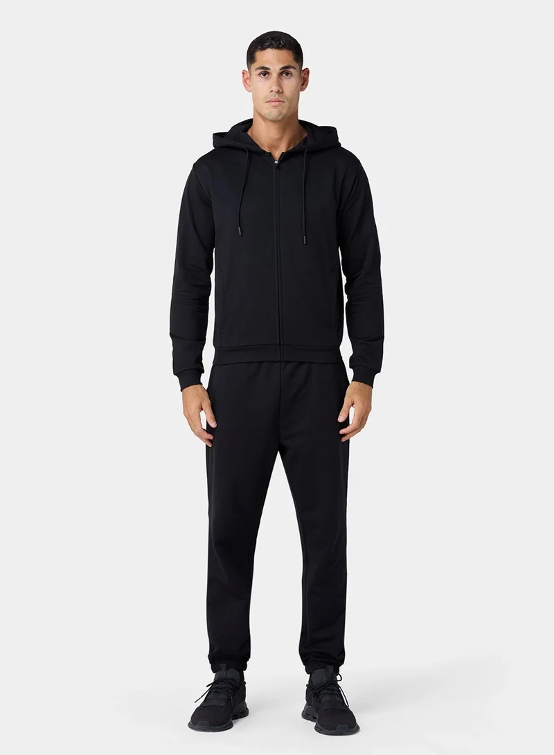 Squatwolf Black Regular Fit Sweat Hoodie for Men | Best Price UAE