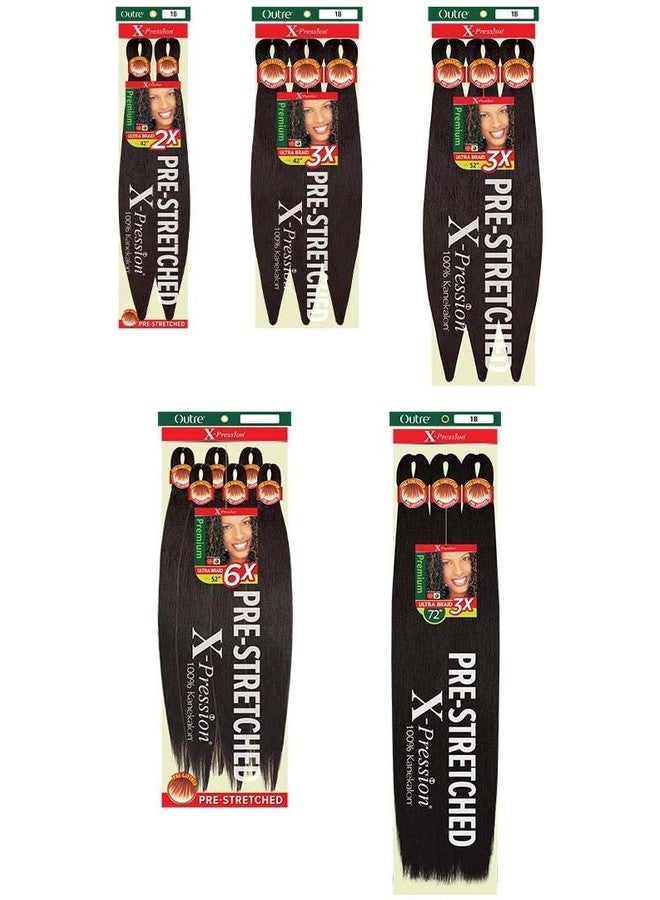 Outre Xpression Prestretched 6X Ultra Braid 52 (2 Dark Brown) - Image 5