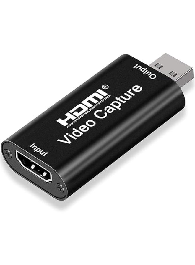 HD 1080p Webcam Video Capture Card Adapter – HDMI to USB 2.0 Video Recording for DSLR Cameras, Camcorders, and PCs - Image 2