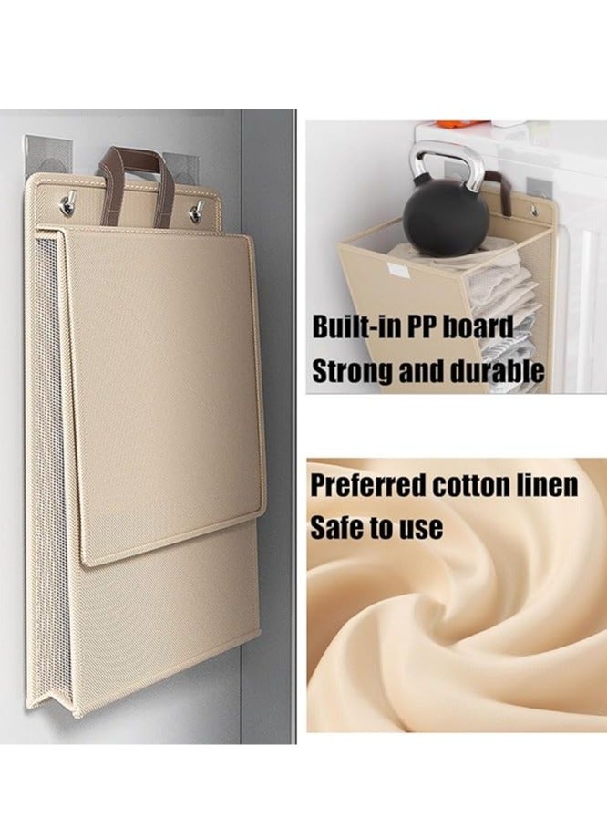 general Square laundry basket with lid, wall-mounted laundry basket multifunctional bathroom foldable laundry box, suitable for apartments, dormitories - Image 5