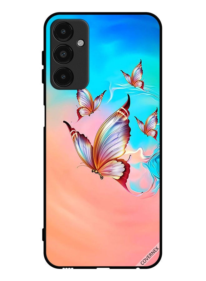 Covernex Protective Case Cover For Samsung Galaxy A14 5G Butterflies Flying Over Paint Color - Image 1
