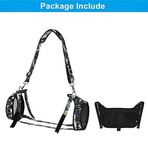 TXEsign Travel Carrying Strap for JBL Boombox 3/Boombox 3 Wi-Fi Waterproof Portable Speaker, Shoulder Strap with Two Side Covers Travel Carrying Pouch for JBL Boombox 3 (Camo) - Image 2