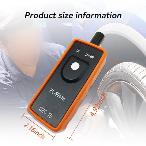 RBOKO Automotive Tire Sensor Reset Tool, System Programming Training, TPMS Relearn Tool, Tire Pressure Monitor Sensor, EL-50448 OEC T5 Compatible with Most GM Series Vehicles, Car Accessories - Image 2