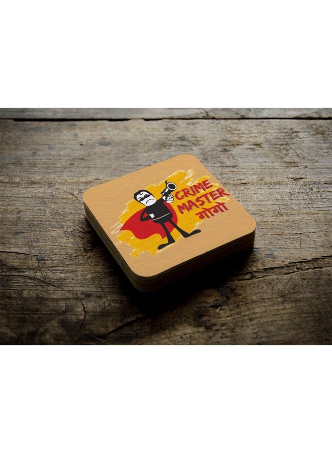 YEY Tea Coaster Set Bollywood Funny Villains Printed, Mdf Wood Material Coasters For Home And Kitchen, Office Table, Dining Table, Home Decor (3.5X3.5 Inches, Set Of 4) - Image 4