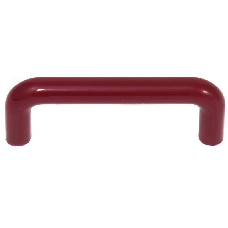 Laurey 34838 3 Inch 76mm Plastic Wire Cabinet Hardware Pull Red