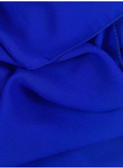 Perfectory PERFECTORY Women Lightweight Solid Chiffon Hijab Shawl Soft Premium Abaya Shawl Wrap Scarves, Long Bridal Hijab Scarf- Royal Blue  - Image 3